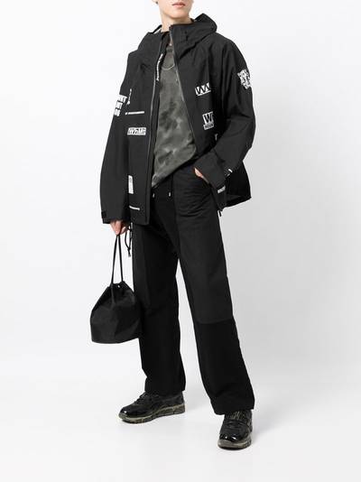 White Mountaineering graphic-print zip-up lightweight jacket outlook