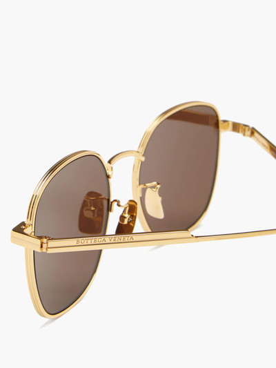 Bottega Veneta Round metal sunglasses outlook