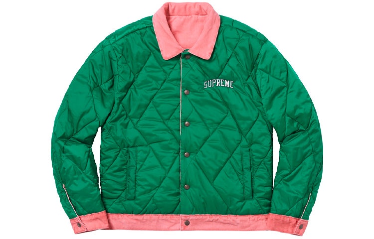 Supreme Supreme FW18 x Levs Quilted Reversible Trucker Jacket Pink