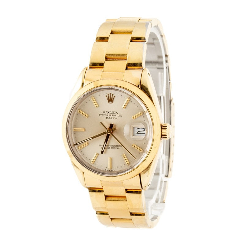 Rolex Date Ref 15505 Yellow Gold Shell - 2