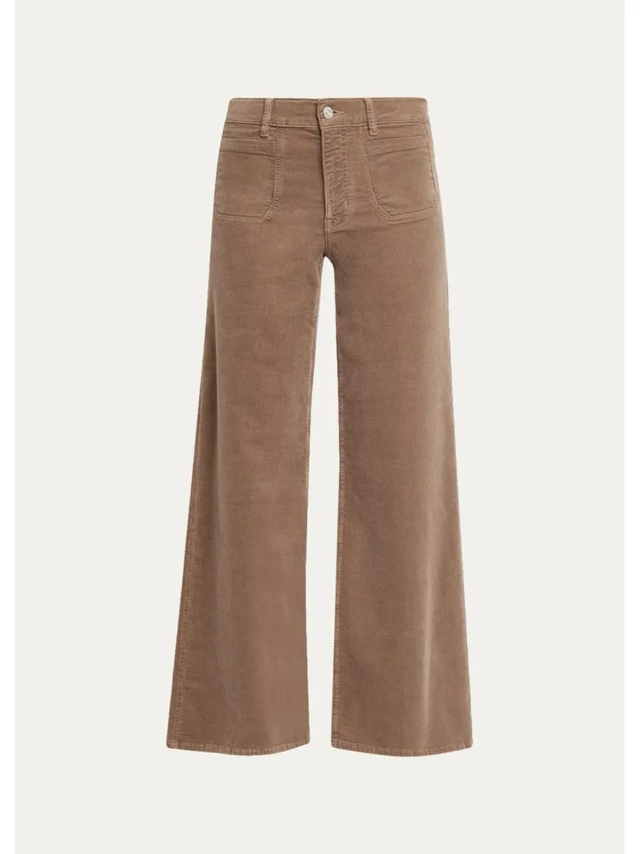 Le Slim Palazzo Modernist Pocket Corduroy Jeans - 1