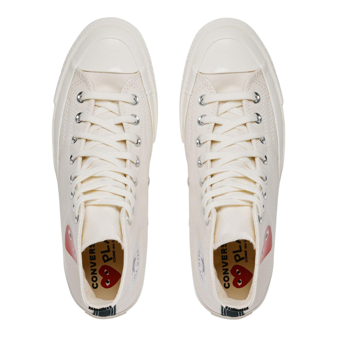 Converse Small Red Heart High Top Sneakers - 3