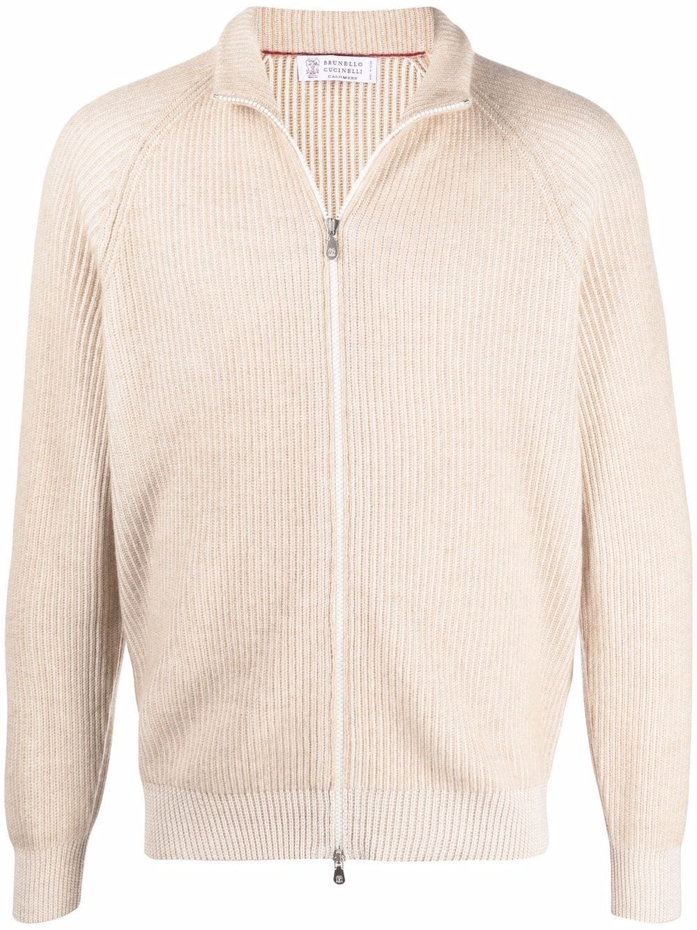 zip-up cashmere jumper - 1