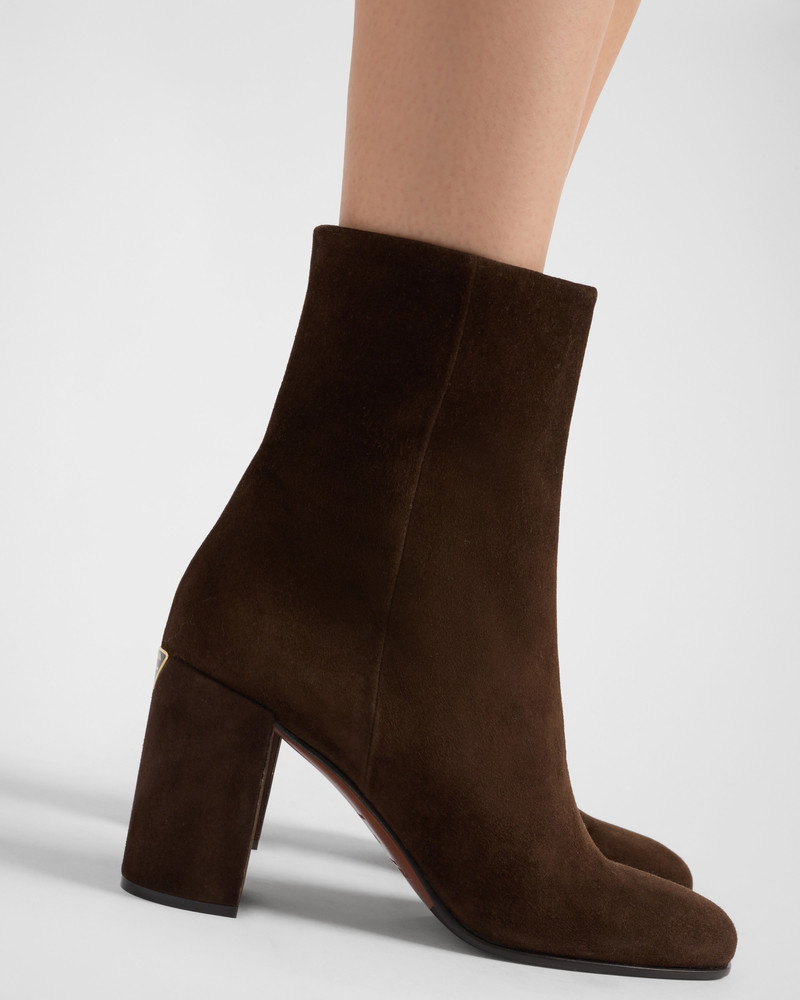 Prada Suede booties outlook