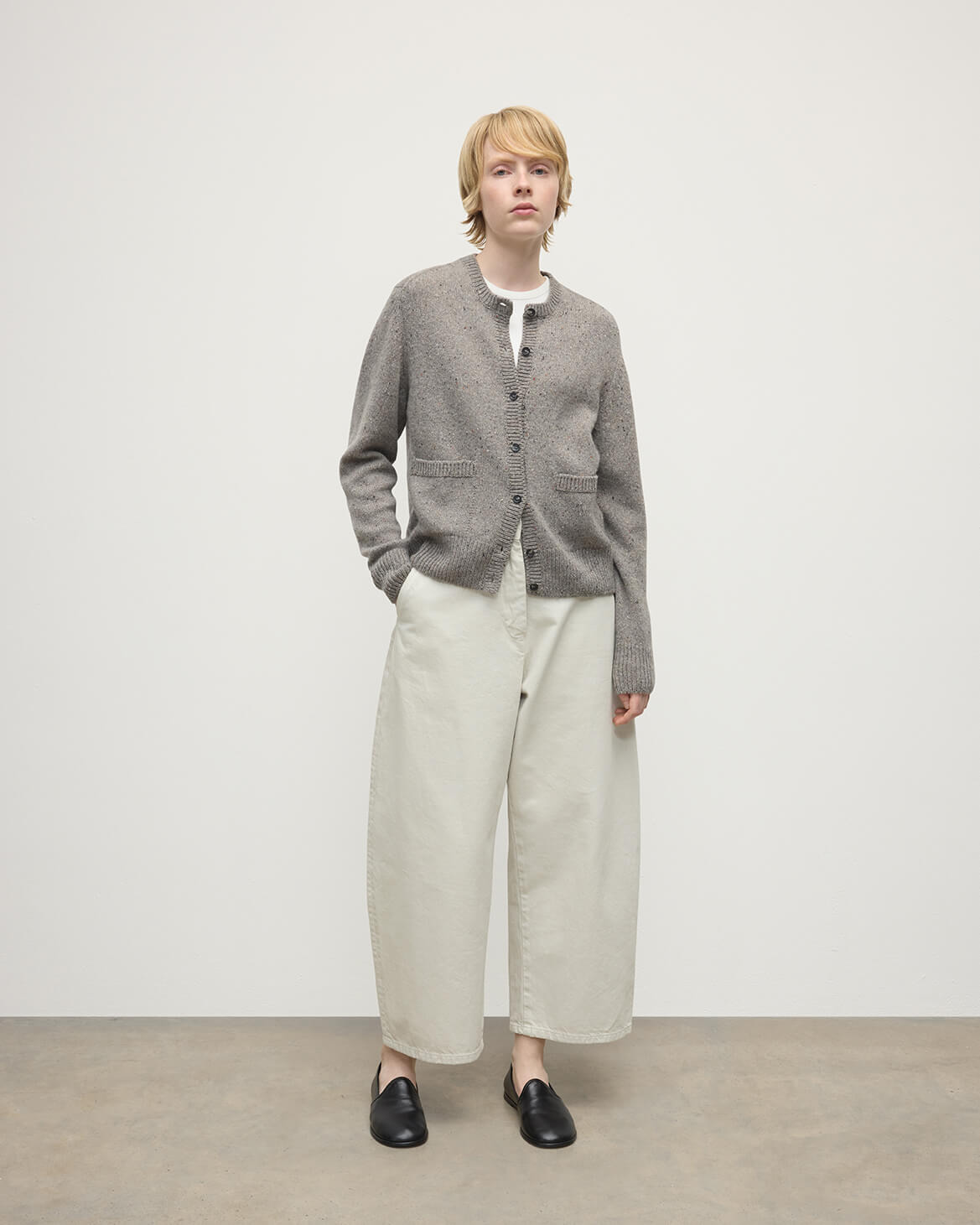 Donegal Cashmere Grey Cardigan - 2