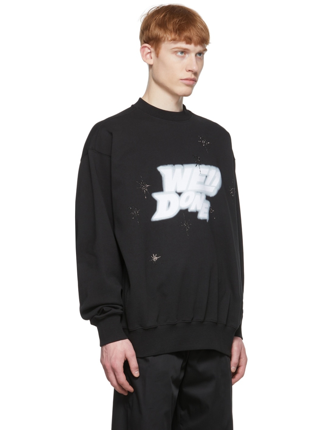 Black Cotton Sweatshirt - 2