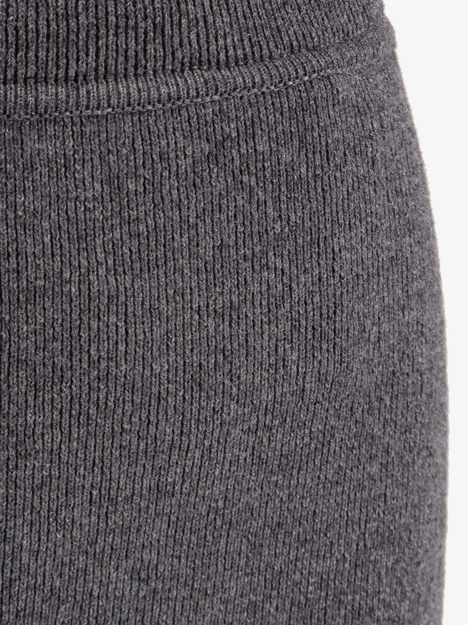 Cashmere And Cotton Pencil Skirt - 5