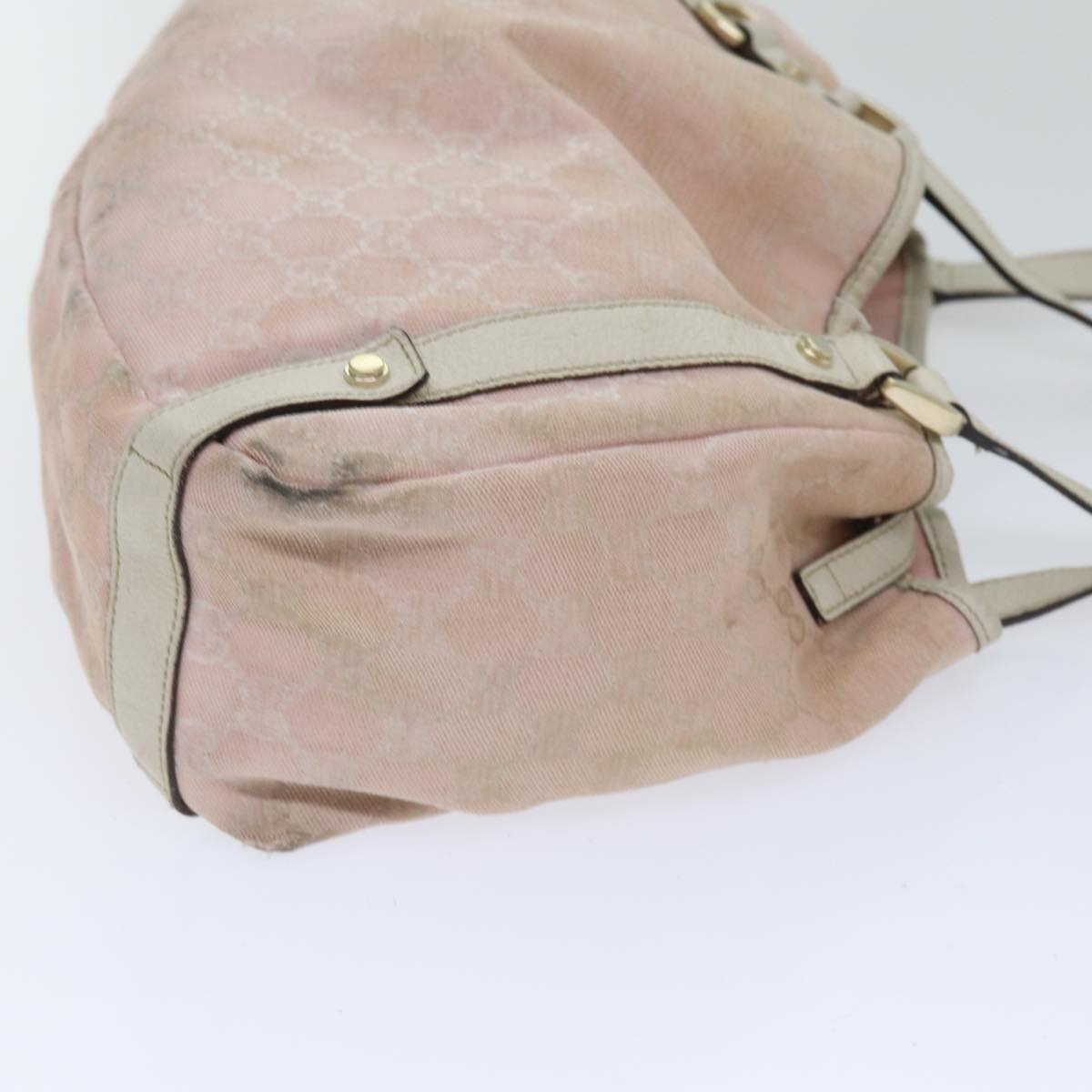 GUCCI GG Canvas Tote Bag Gold Pink - 4