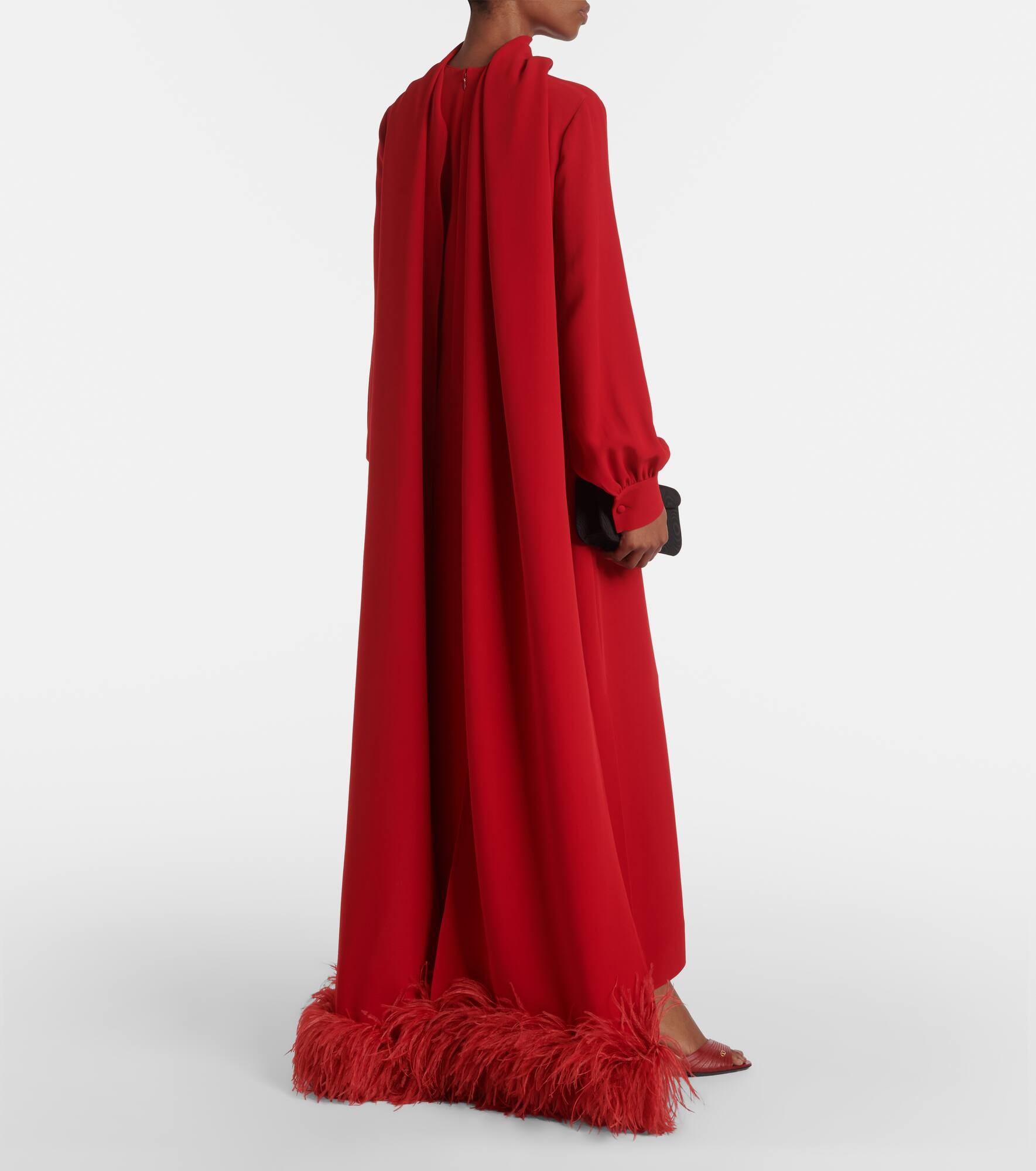 Cady Couture feather-trimmed gown - 6