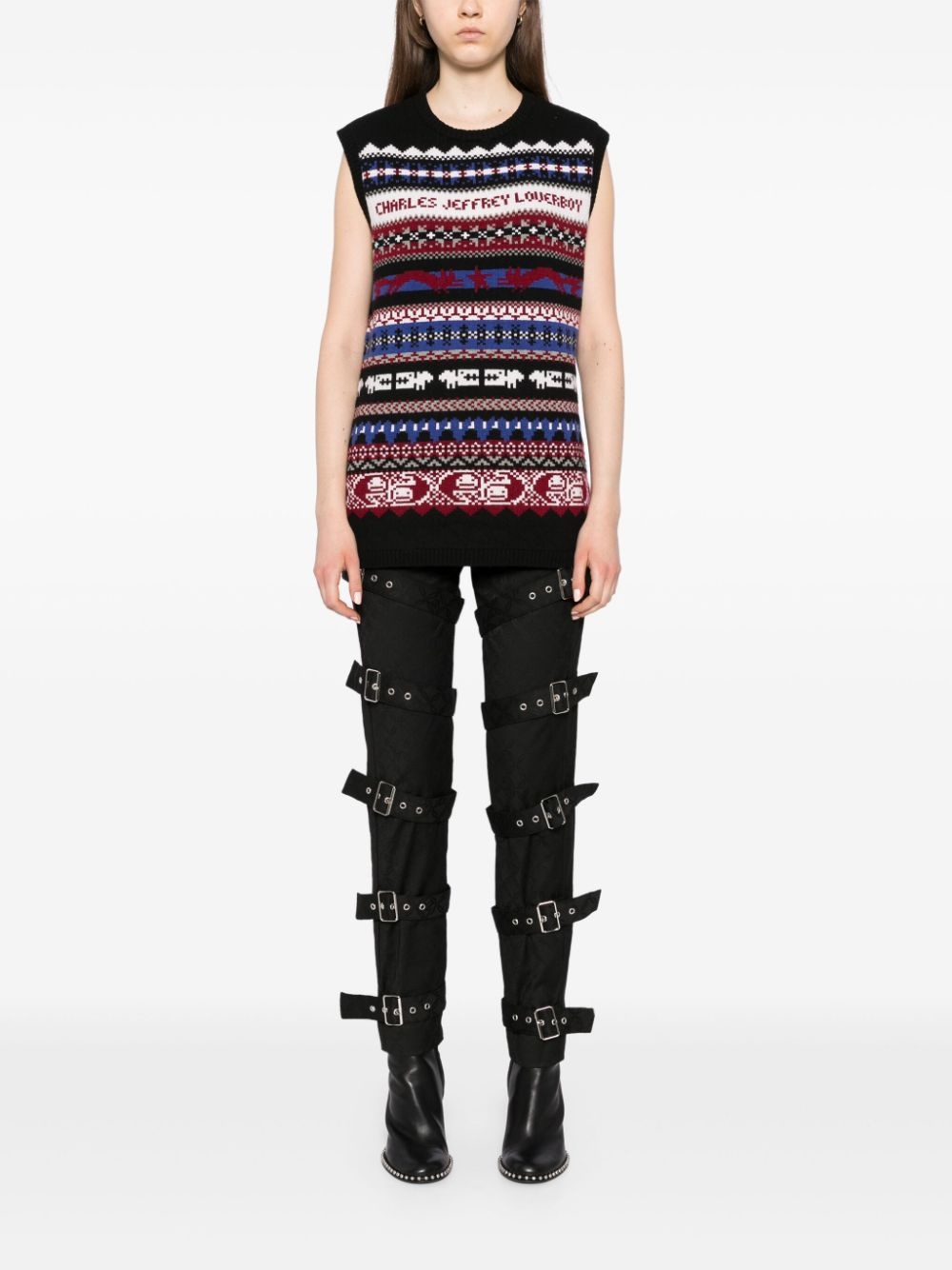Fair Isle-intarsia knitted top - 3