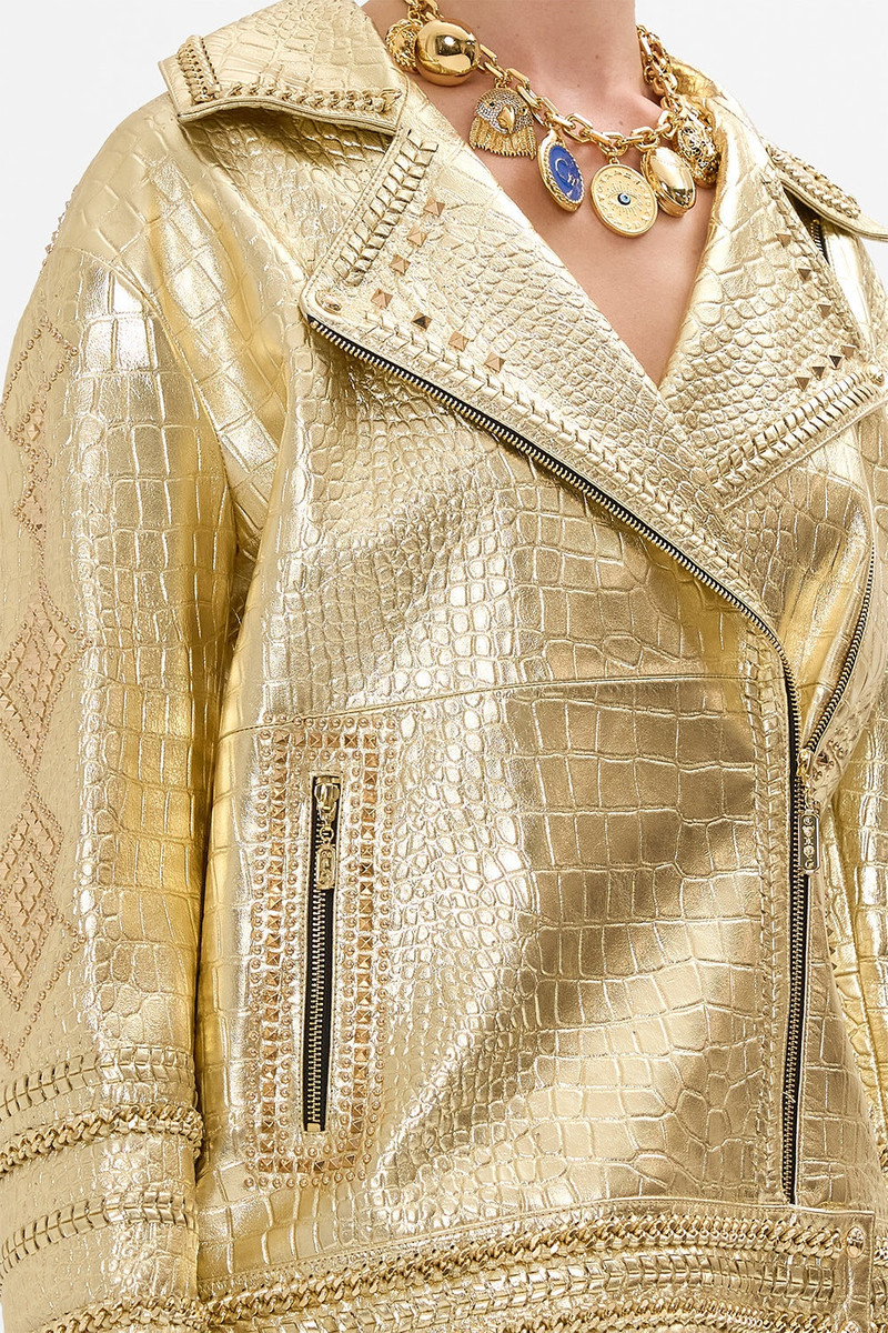 OVERSIZED LEATHER BIKER JACKET 6