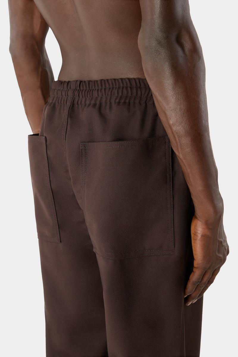 ELASTIC PANTS / brown 4