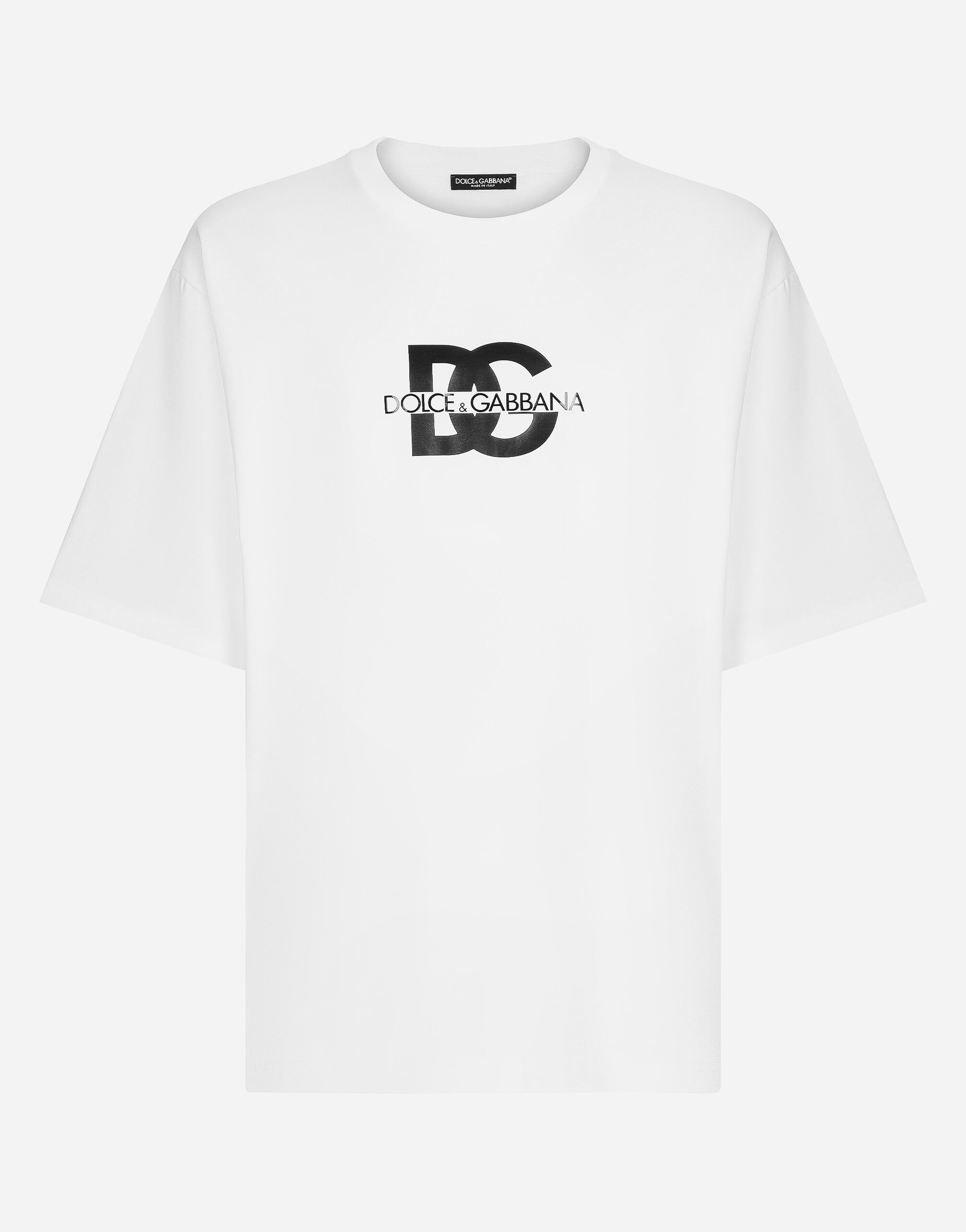 Short-sleeved T-shirt with DG logo print - 1