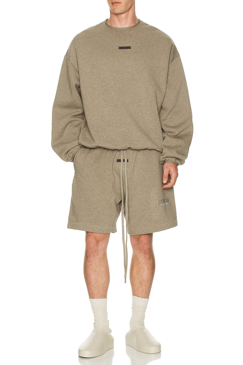 ESSENTIALS Modern Fit Fleece Crewneck outlook