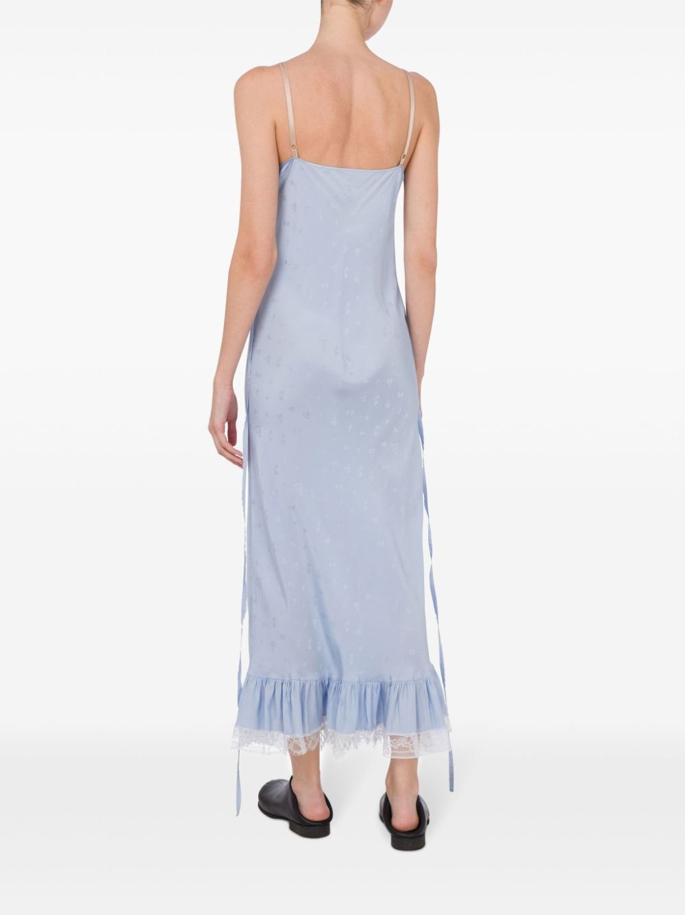 lace-trim maxi dress - 3