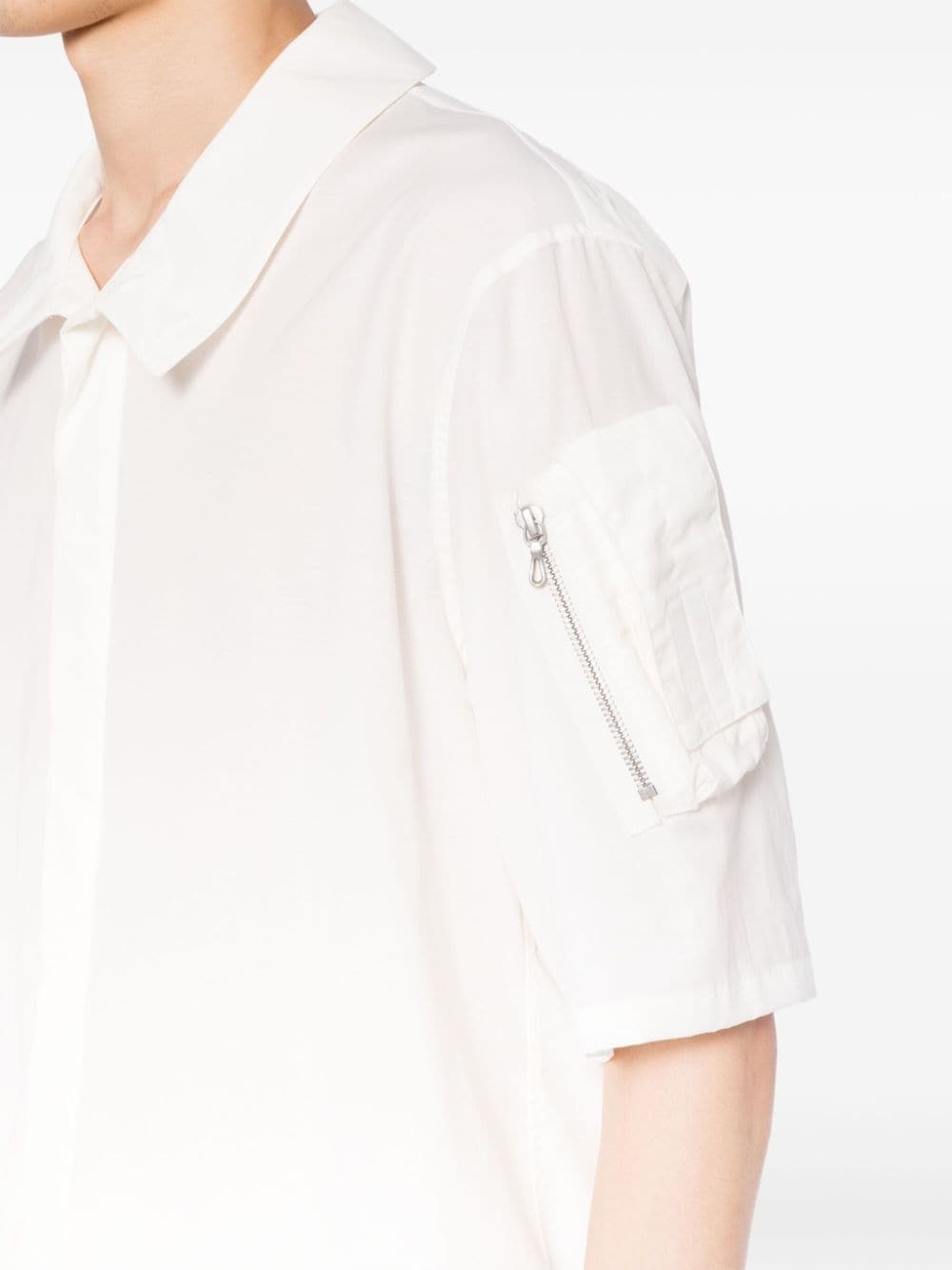 short-sleeve poplin shirt - 5