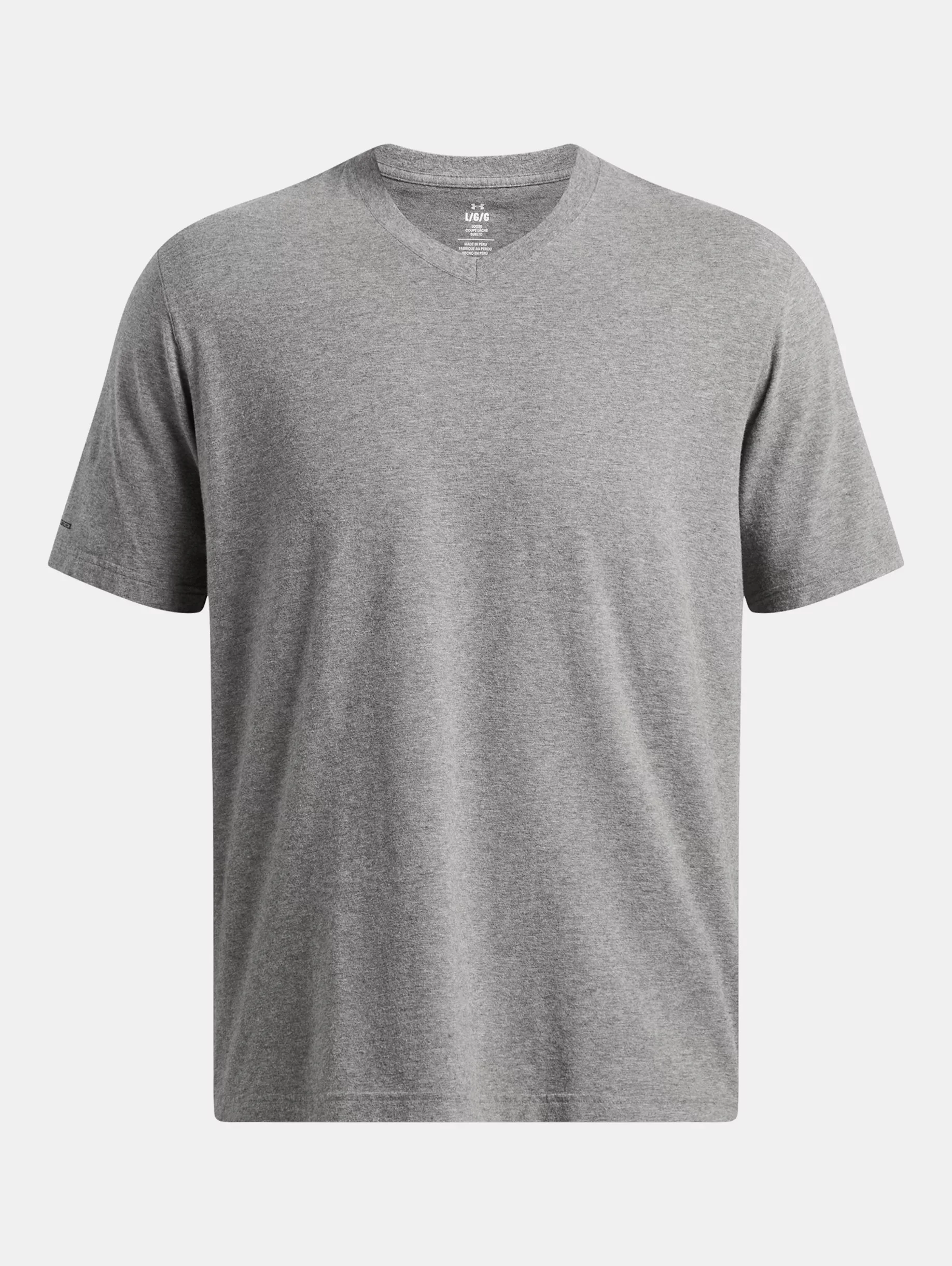 Men's UA Icon Charged Cotton® V-neck Short Sleeve - 1
