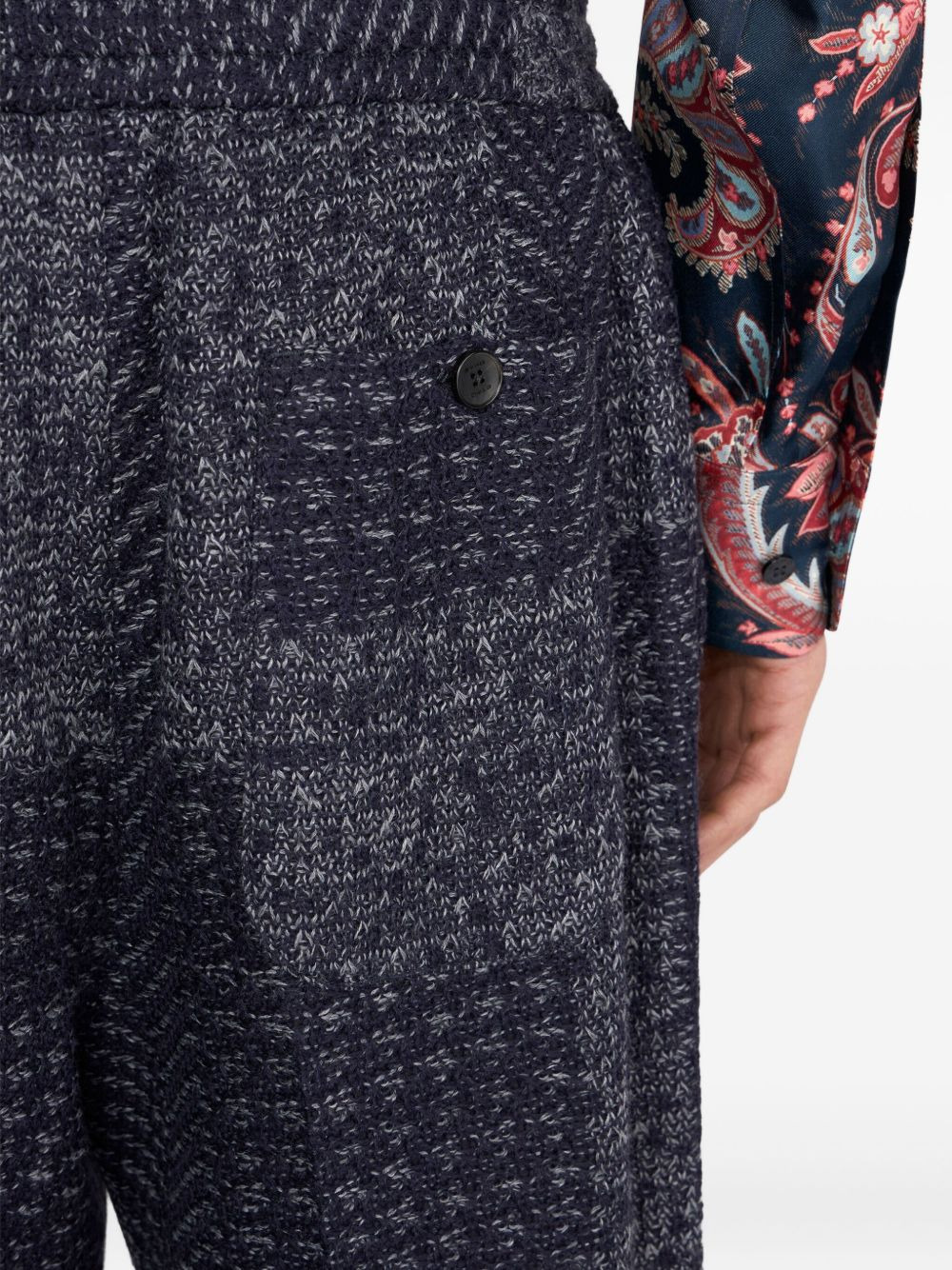 patchwork tailored trousers - 5