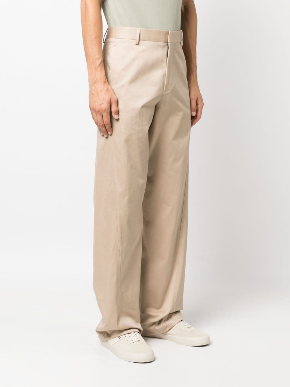 Twisted cotton chino trousers - 3
