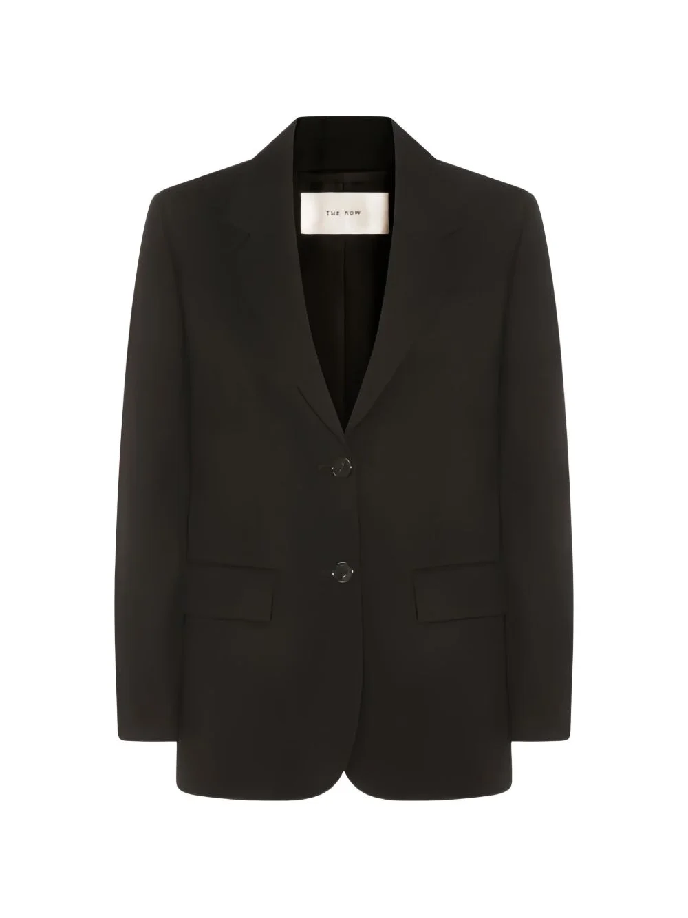 notched-lapels buttoned blazer - 1