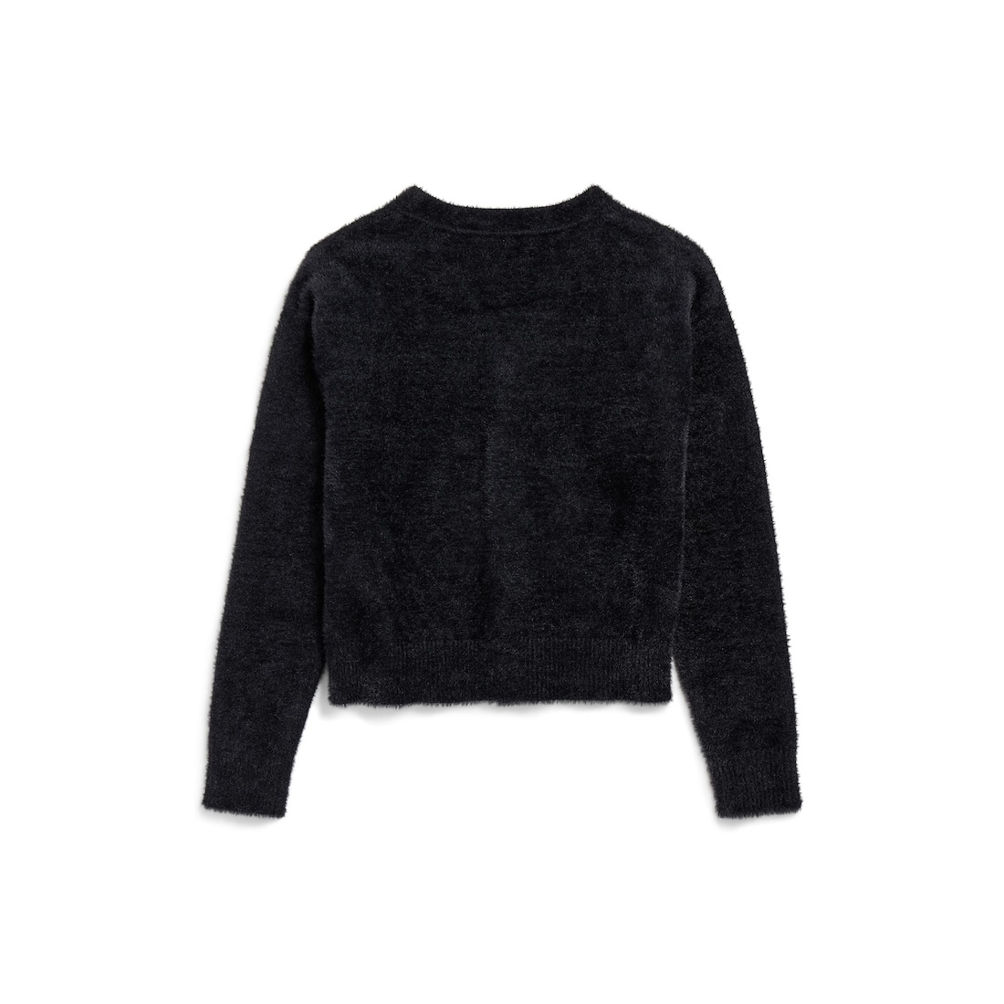 Women's Fluffy Cardigan in Black - 7