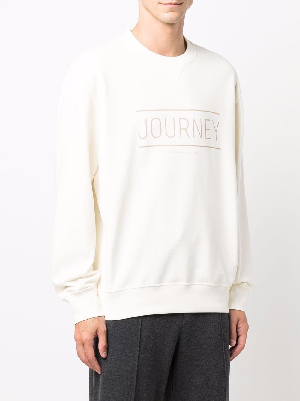 Journey-print crewneck sweatshirt - 3