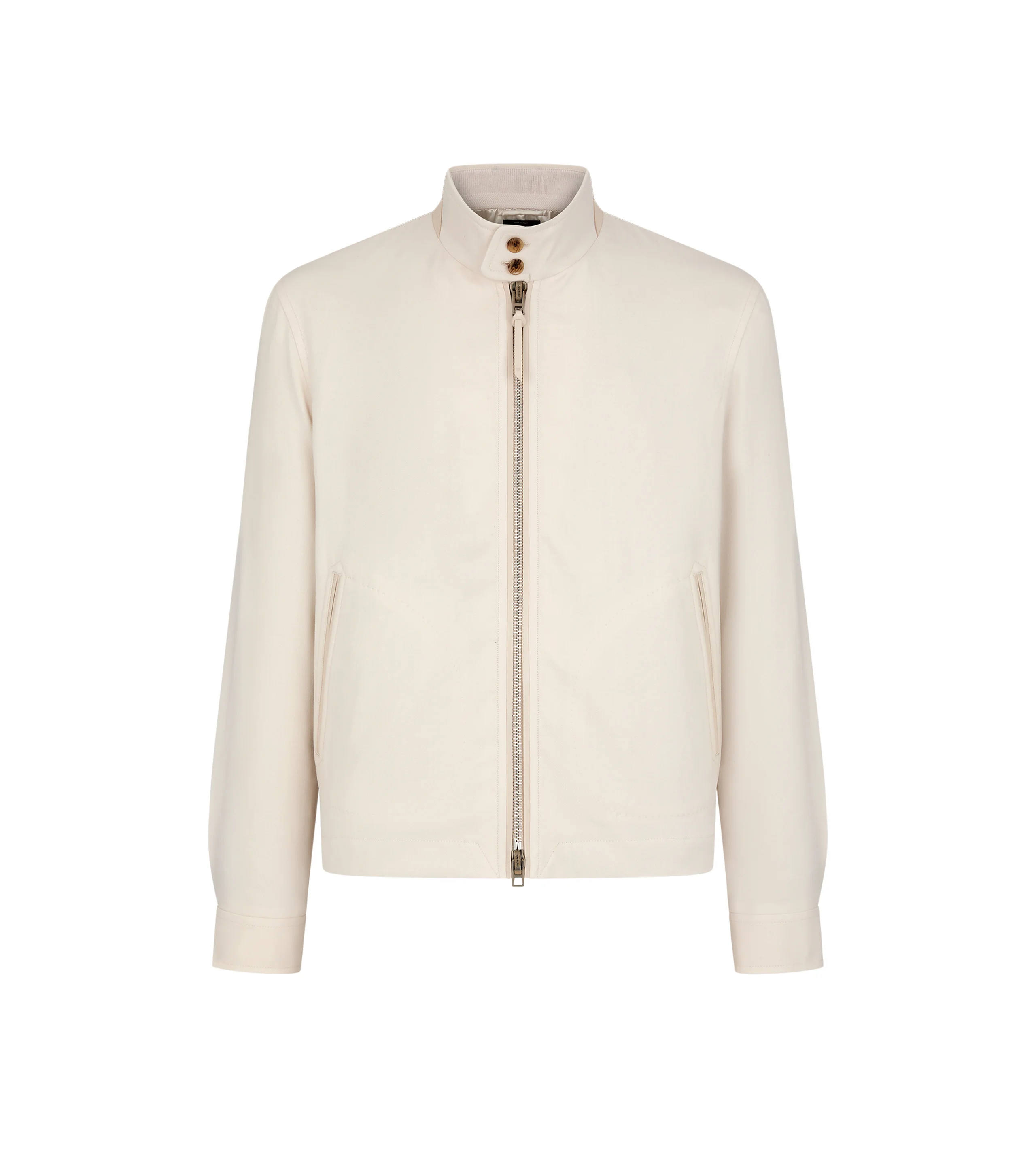 WOOL CASHMERE SILK REPS HARRINGTON - 1