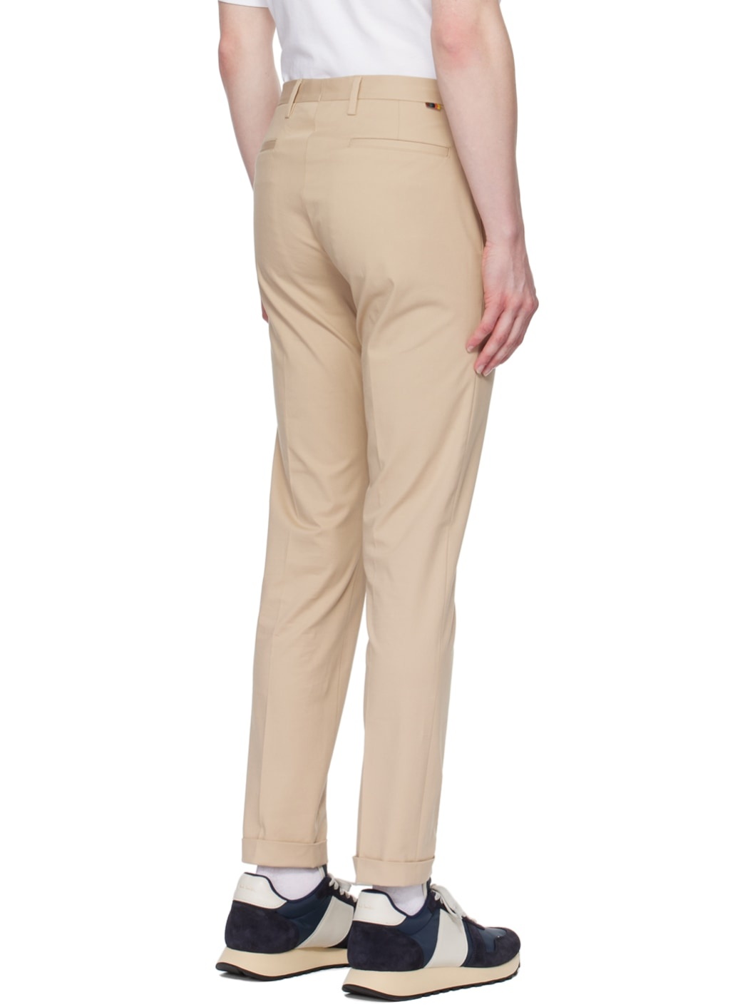 Beige Four-Pocket Trousers - 3
