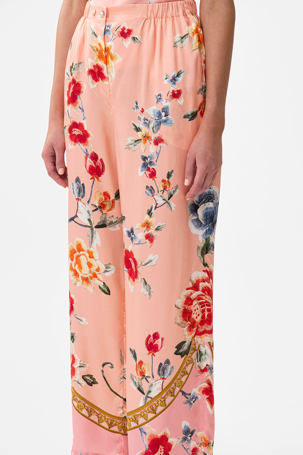 BUTTON FRONT LOUNGE PANT - 5
