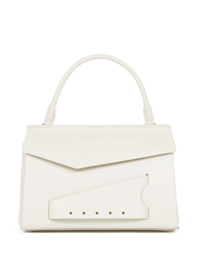 small grained leather tote bag 1