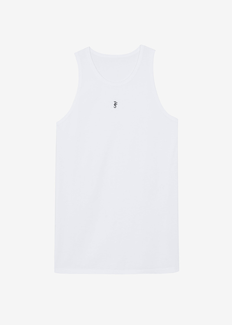 Rexy Embroidered Tank Top - White 1