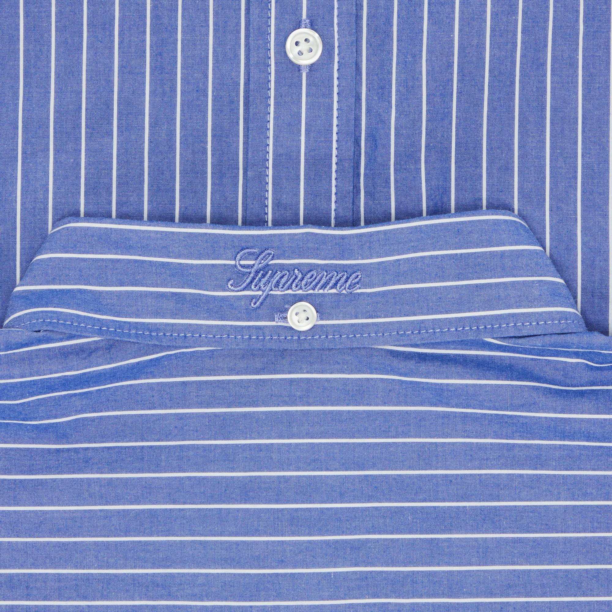 Supreme Loose Fit Stripe Shirt 'Blue' - 3