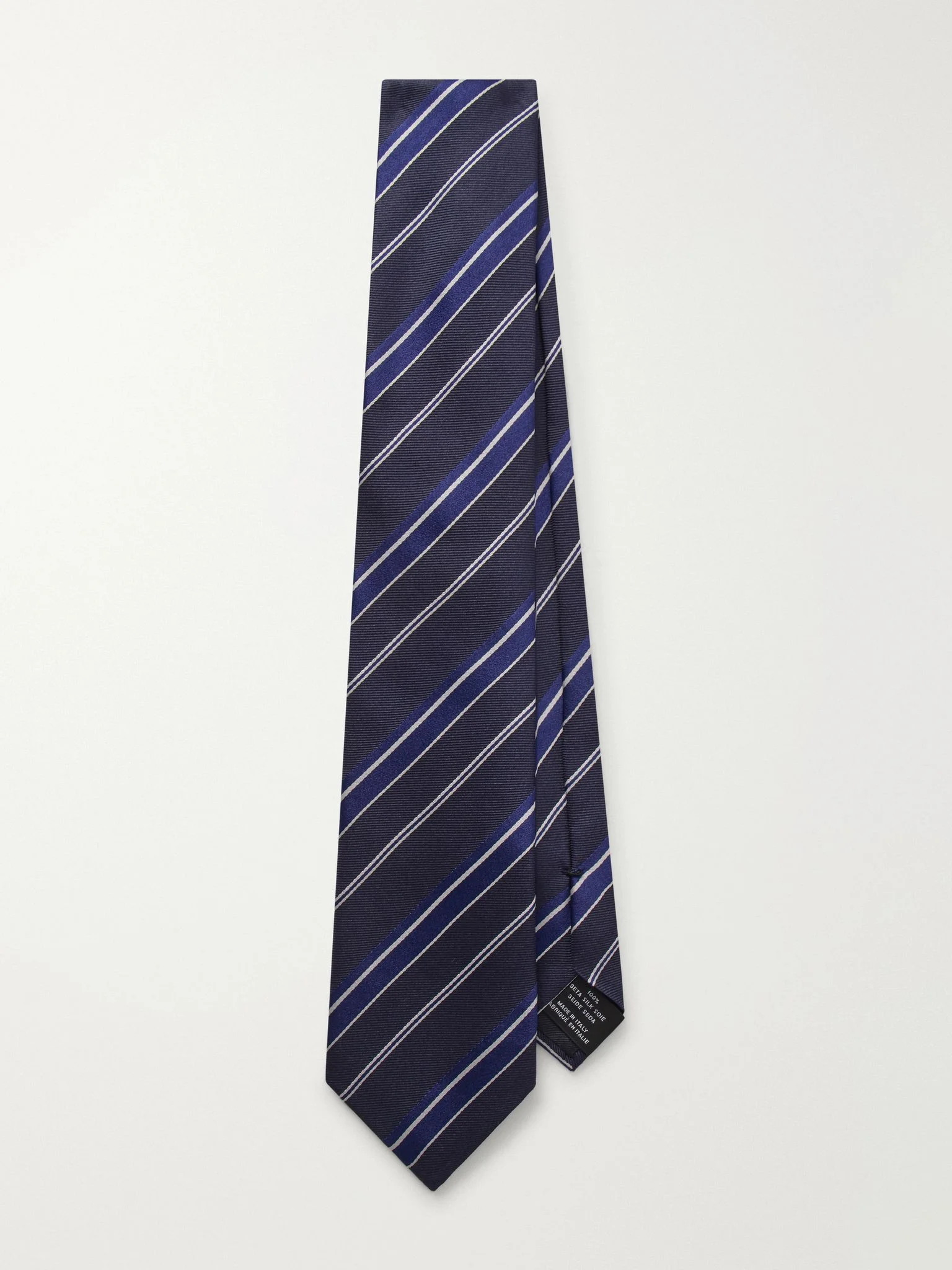 8cm Silk-Twill Tie Navy - 1