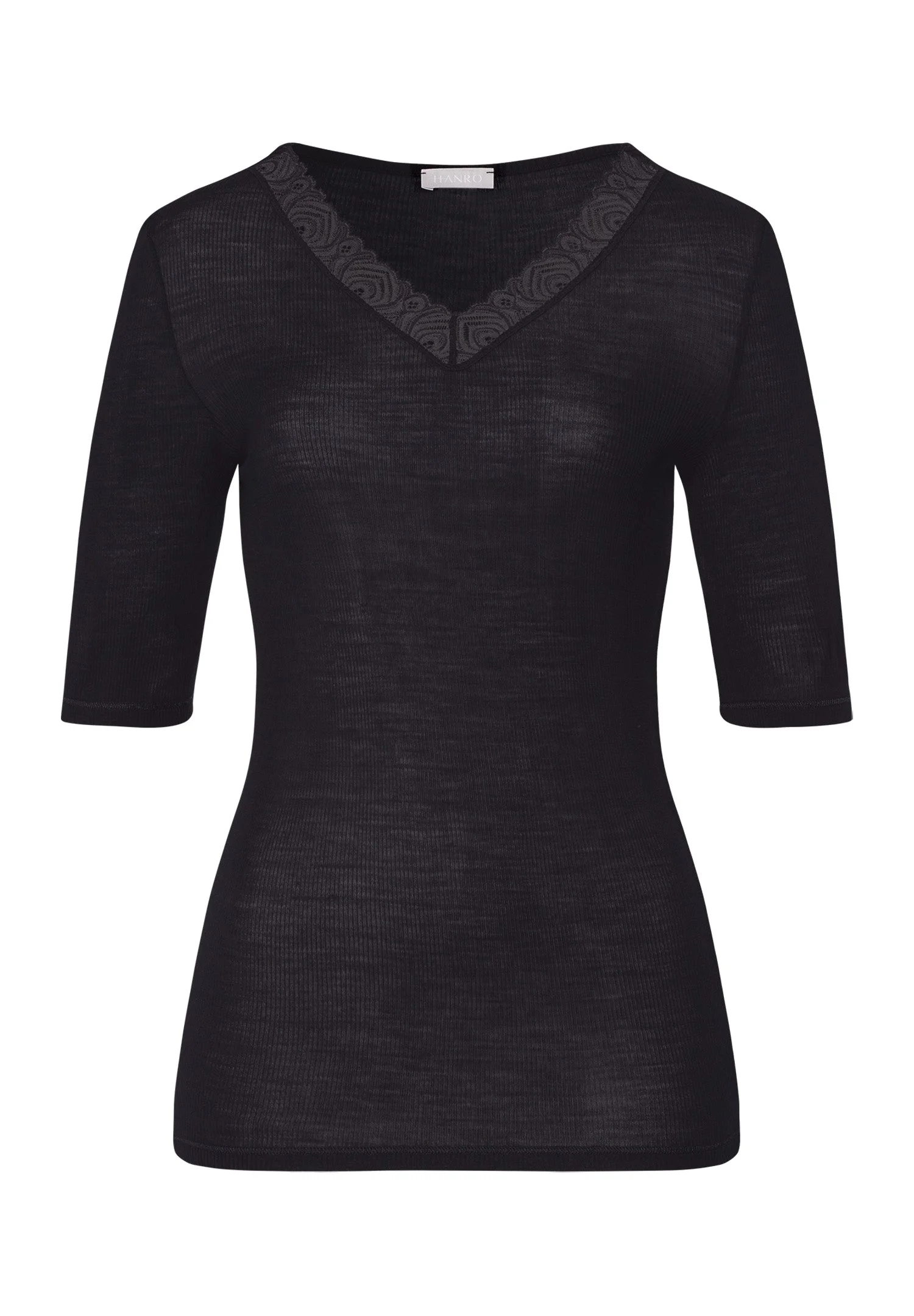 Woolen Lace Lace Trim Wool And Silk Top - 1