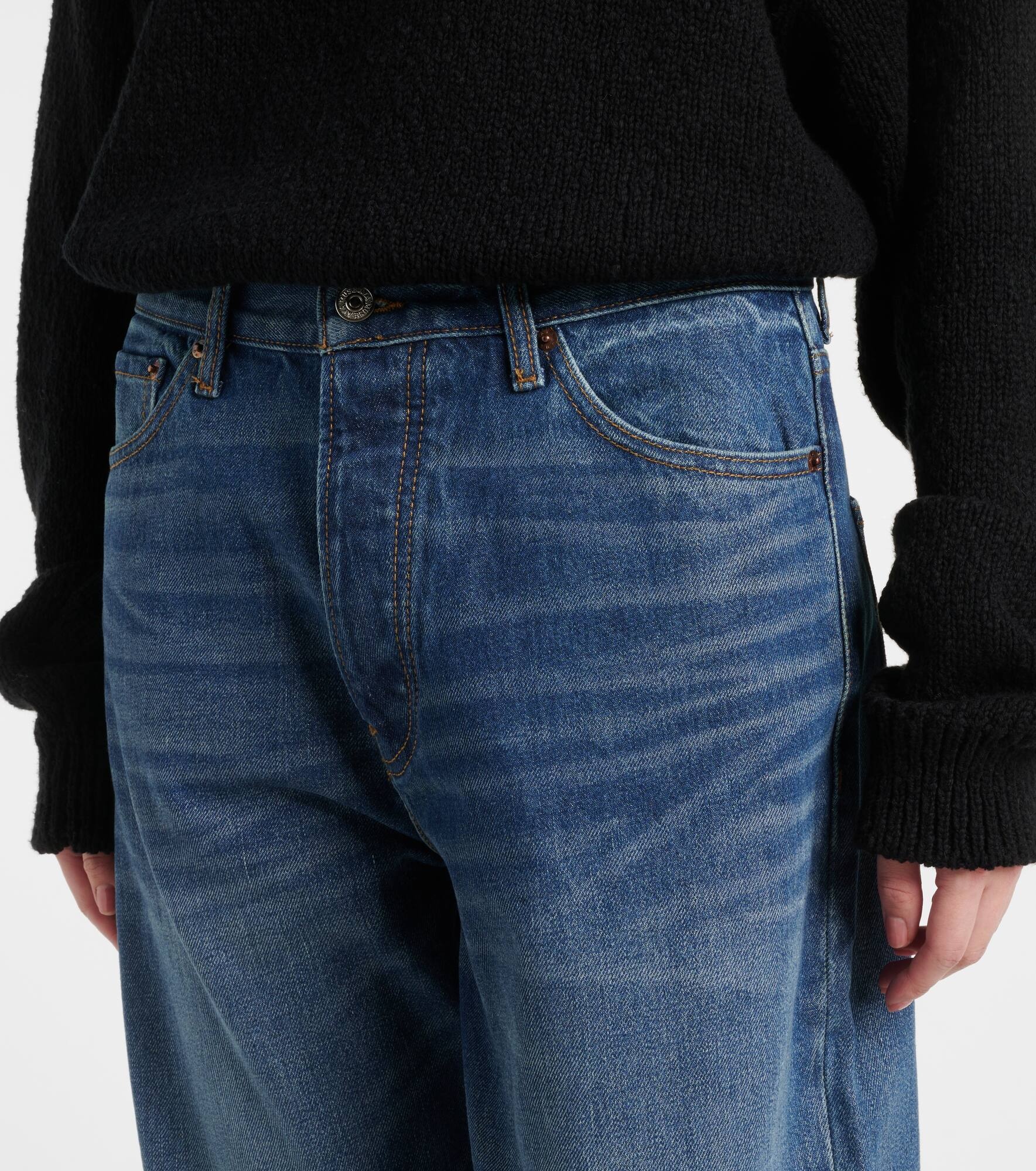 Faded straight jeans - 4