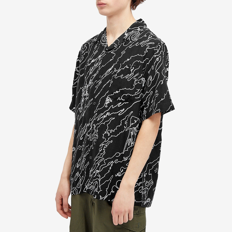 MAHARISHI Maharishi Maha Basquiat Camo Shirt outlook