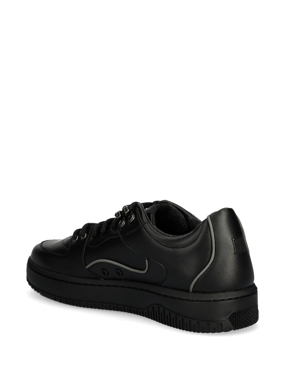 faux-leather sneakers - 3