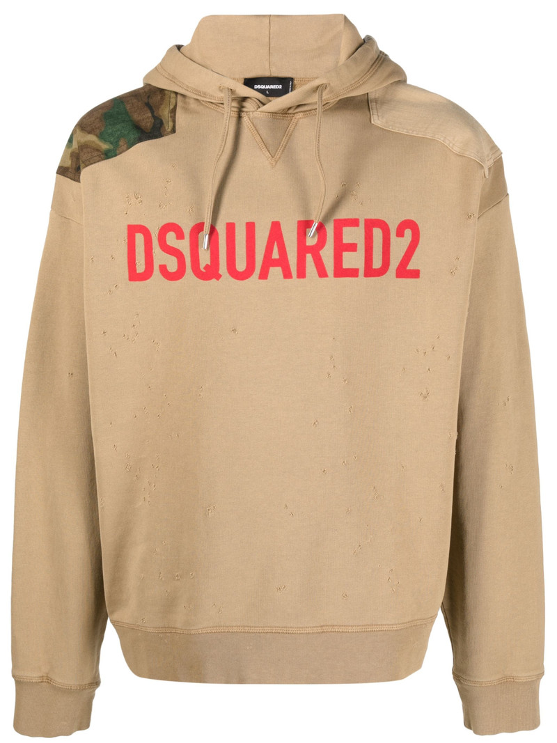 logo-print hoodie 1