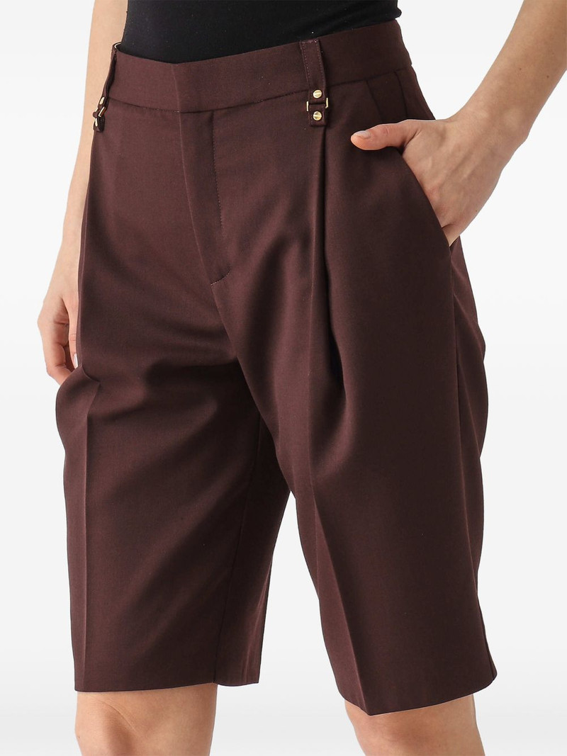 buttoned pleated shorts 5