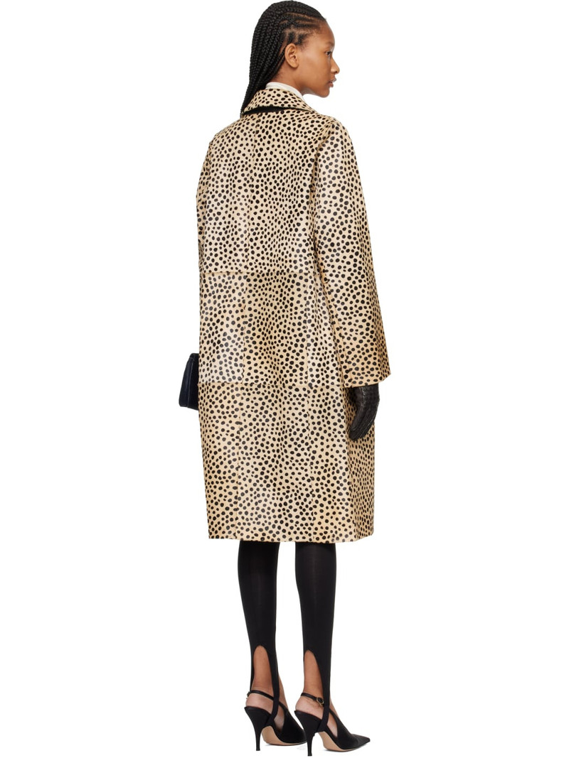 Tan Cheetah Pony Hair Coat 3