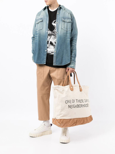 NEIGHBORHOOD graphic-print canvas tote outlook