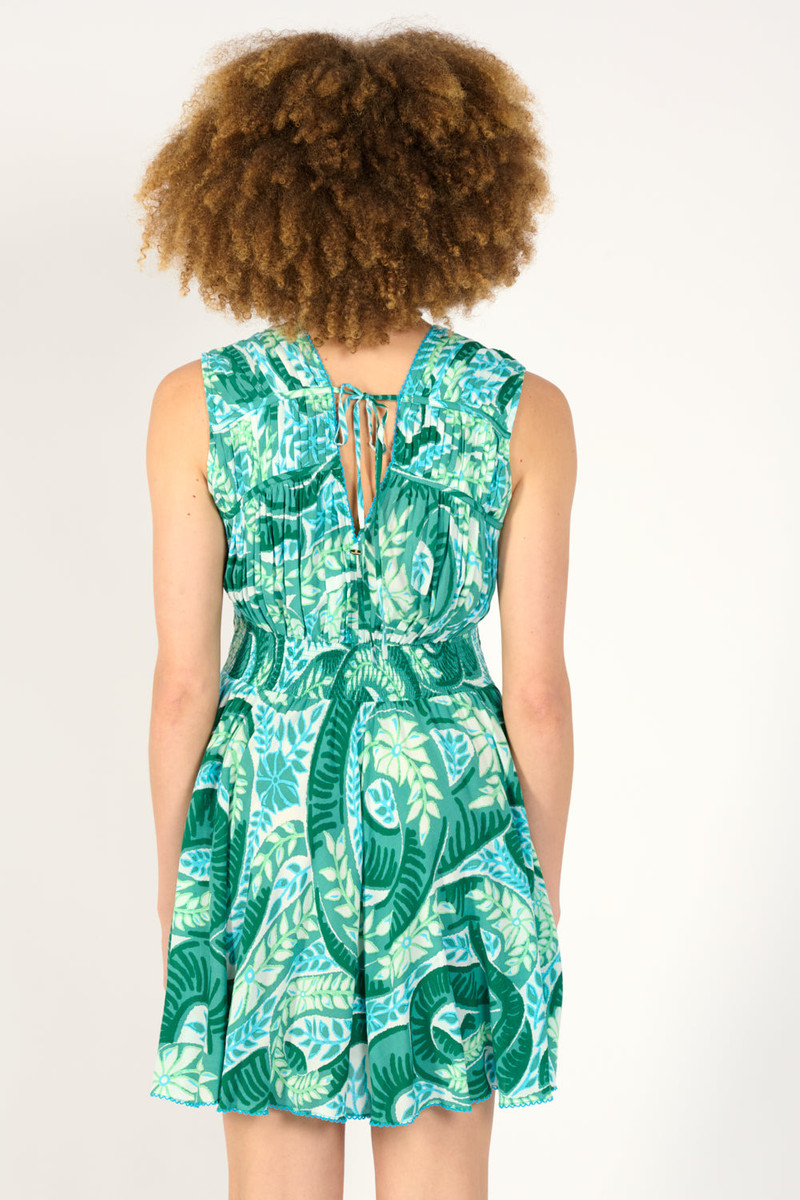 Mini Dress Ciao - Green Holy Snake 6