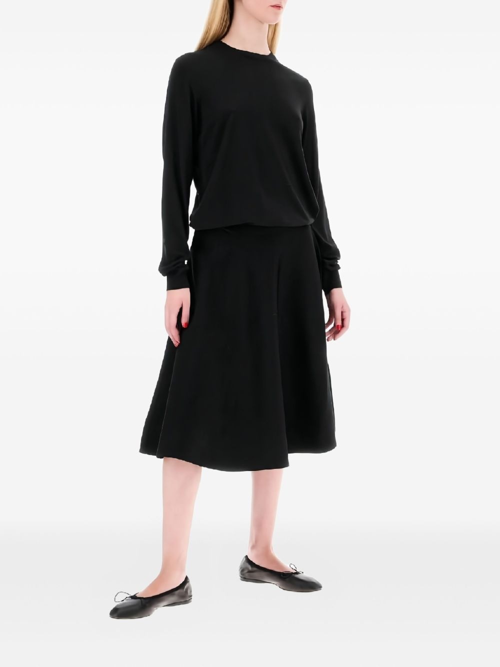 pleated midi skirt - 2
