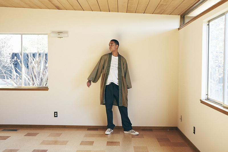 visvim YUKATA MIL COAT (GI C/NY) OLIVE outlook