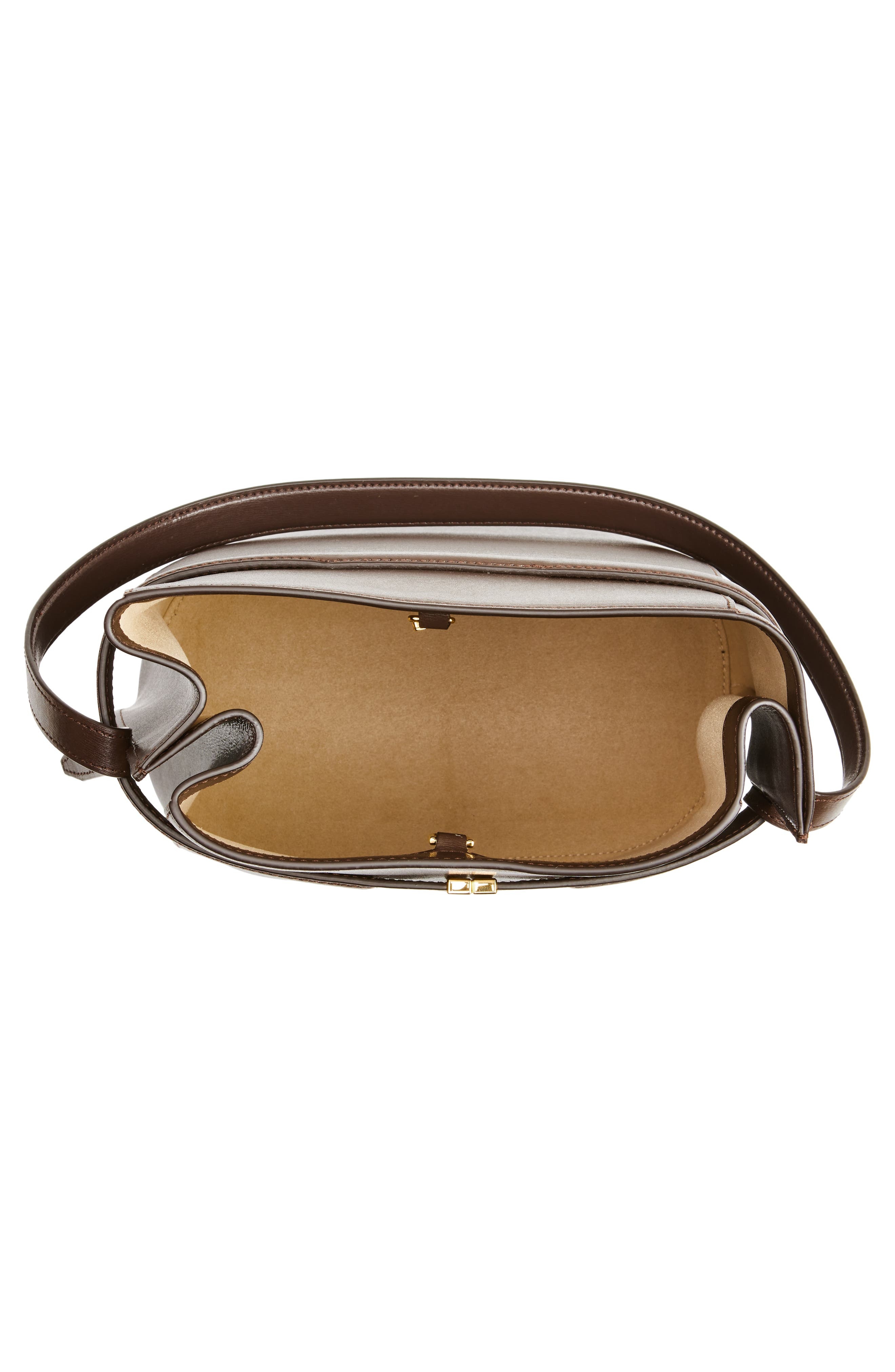 TOTEME Belted Leather Bucket Bag in Bark at Nordstrom - 5