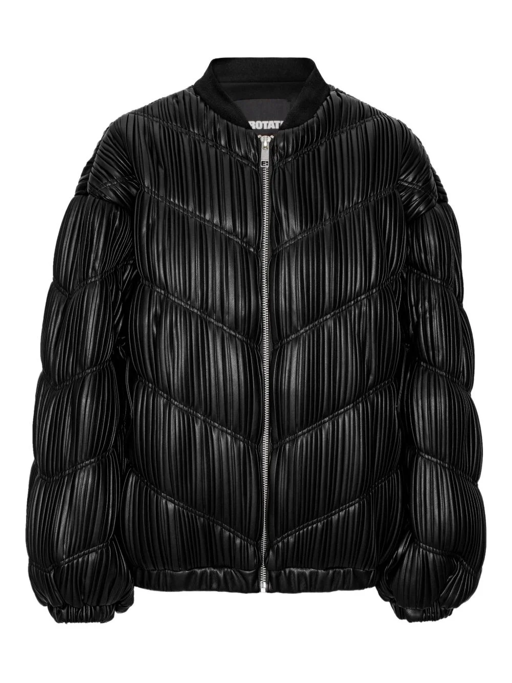 pleated bomber jacket - 1