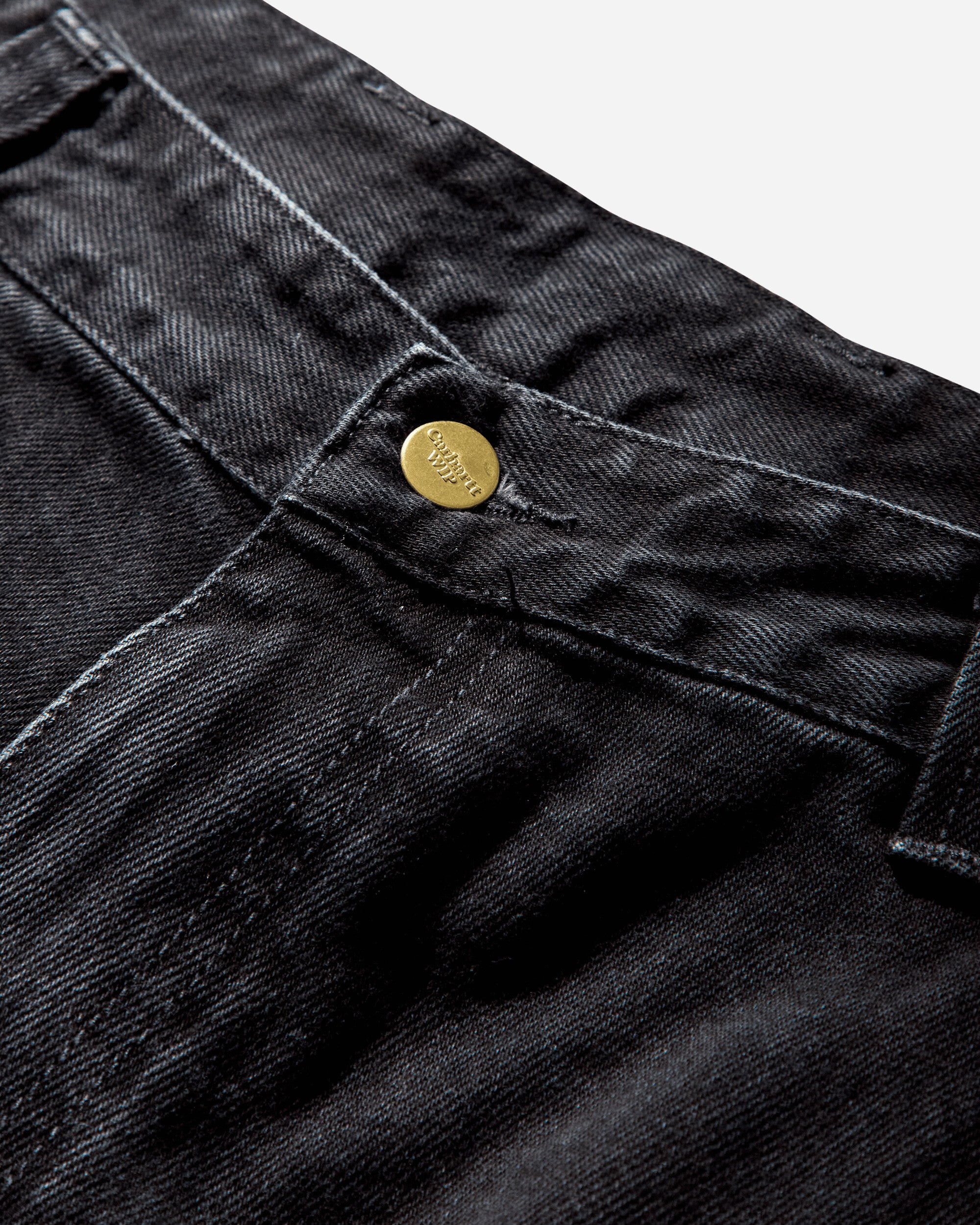 Men's Nash Double Knee Pants Black (Stone Washed) - 3