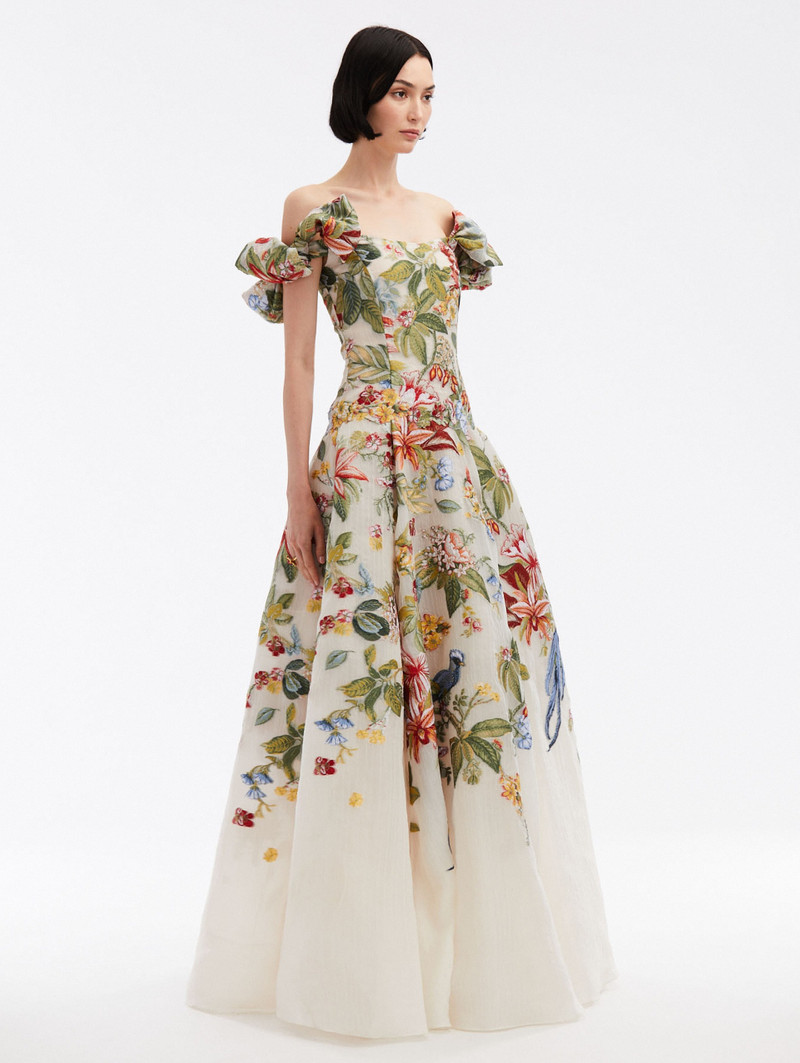 DEGRADÉ FLORA & FAUNA 오프 쇼어 GOWN 3