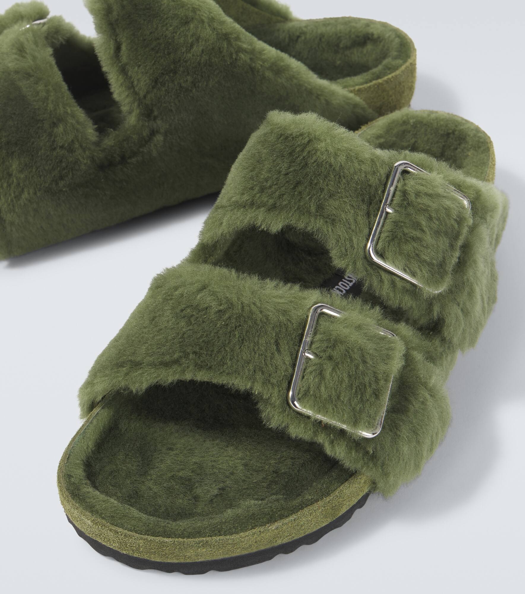 Arizona 1774 shearling-lined suede sandals - 3