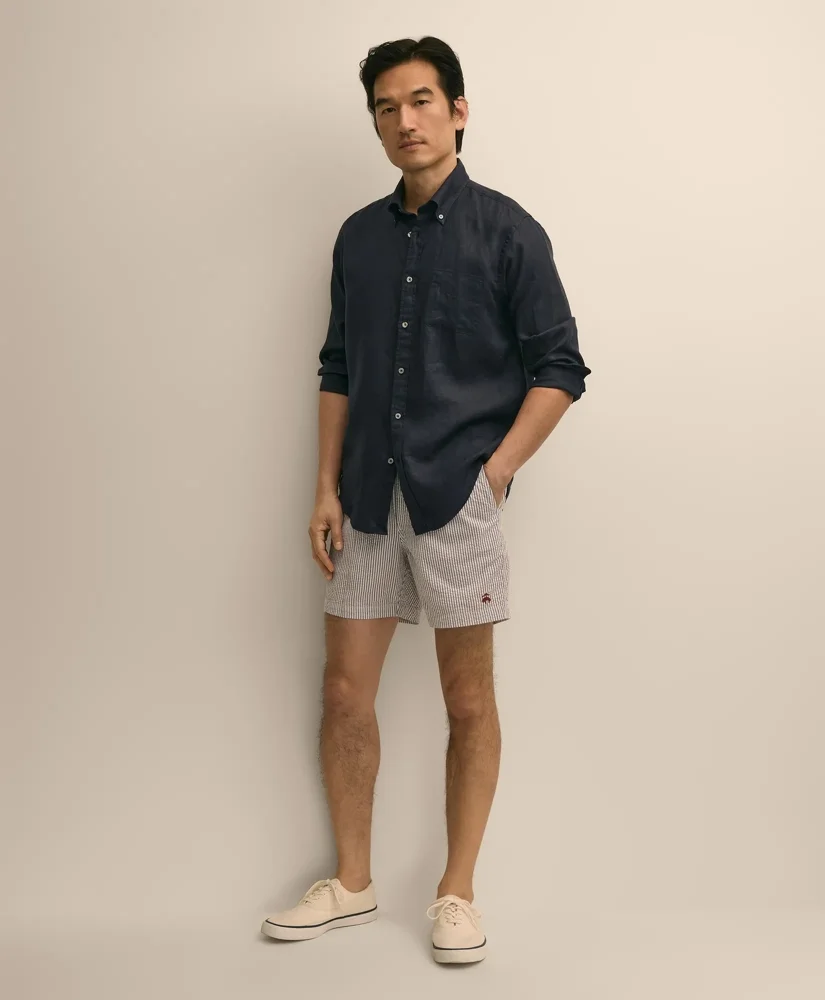 The 6" Seersucker Friday Drawstring Shorts - 1